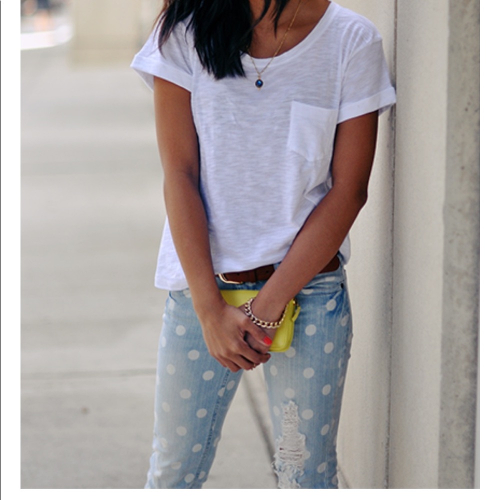 Mossimo polka dot skinny jeans